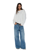 Womens Ksuper Maverik Baggy Denim Jeans - Denim