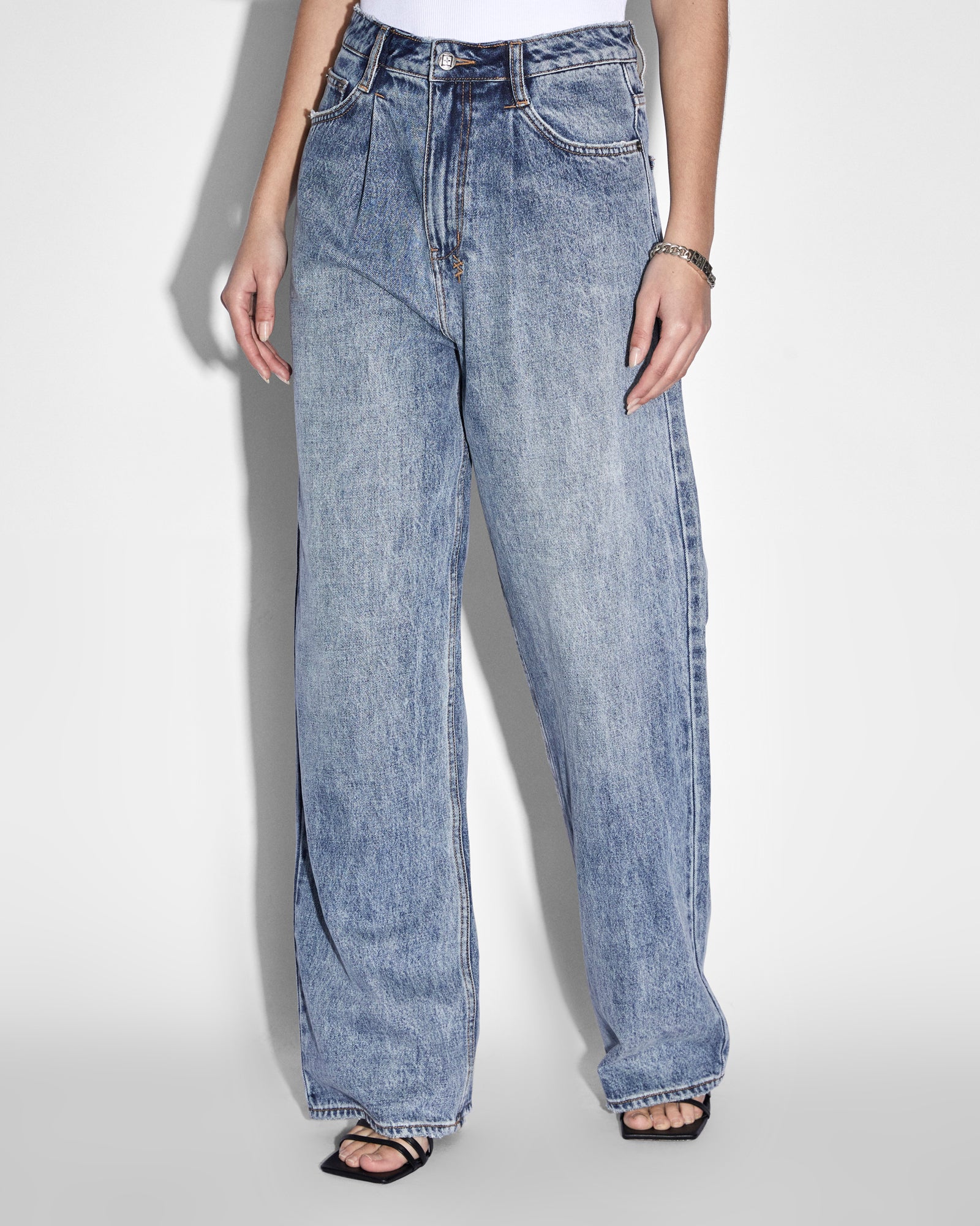 WOMENS  LO KEY HAVEN WIDE DENIM JEANS
