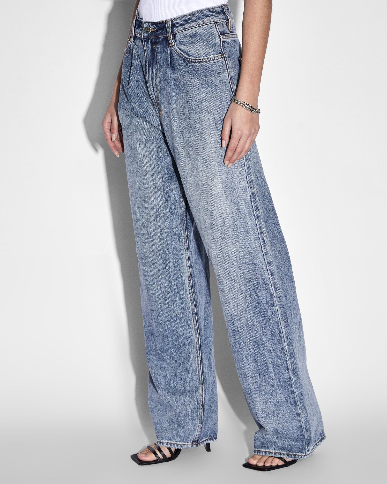 WOMENS  LO KEY HAVEN WIDE DENIM JEANS