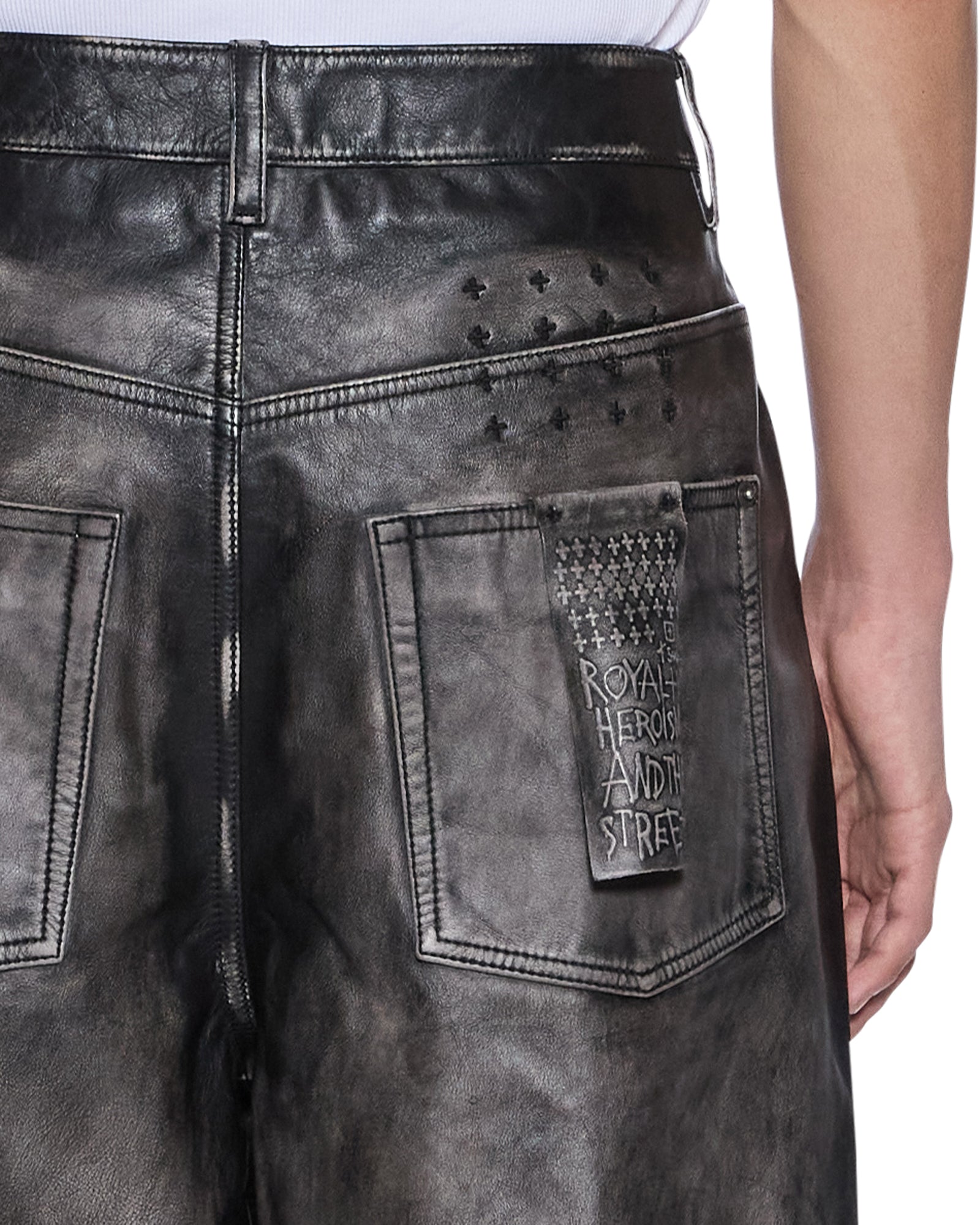 MENS  BLACKJACK MAXX PANT AGED BLACK RELAXED DENIM JEANS