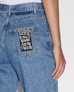 WOMENS PLAYBACK BELTED HERITAGE DENIM JEANS