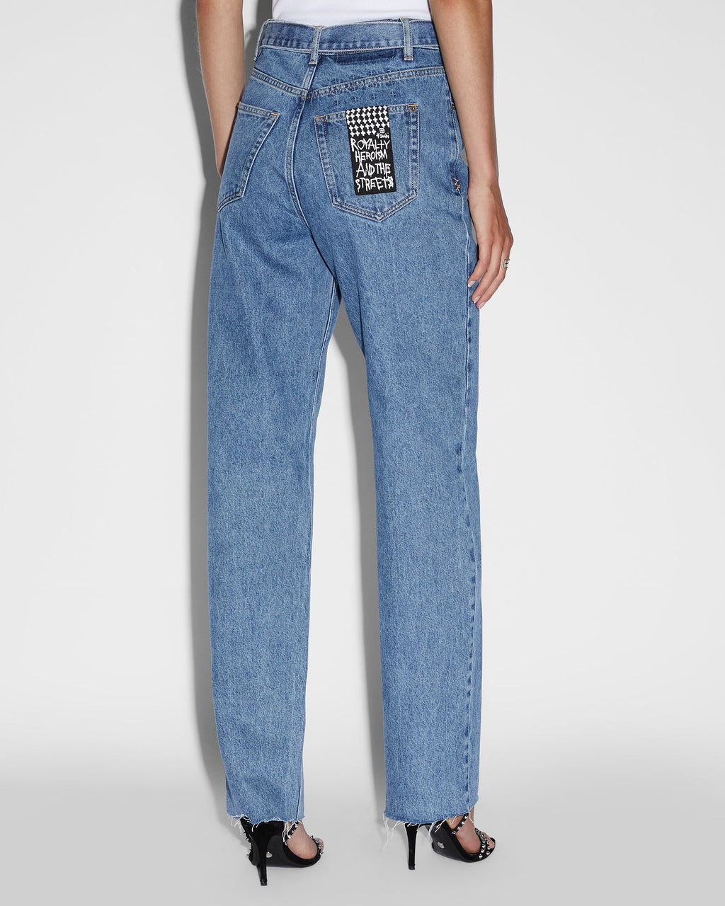 WOMENS PLAYBACK BELTED HERITAGE DENIM JEANS
