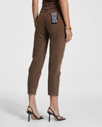 Womens Pointer Koko Relaxed Tapered Denim Jeans - Brown