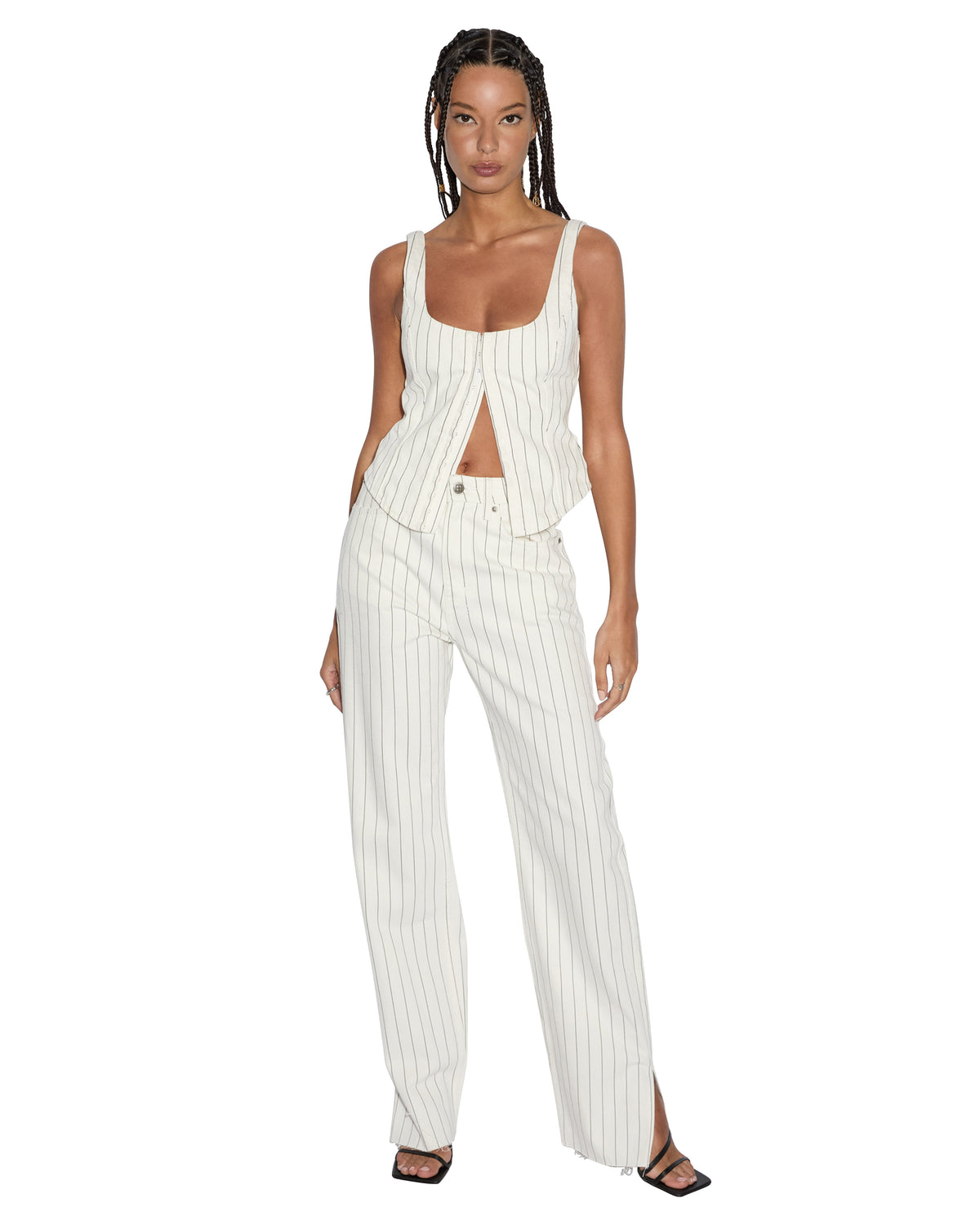 WOMENS PLAYBACK PROPHETIK SPLITS DENIM JEANS