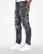 MENS VAN WINKLE TEKTONIK BLACK DENIM JEANS