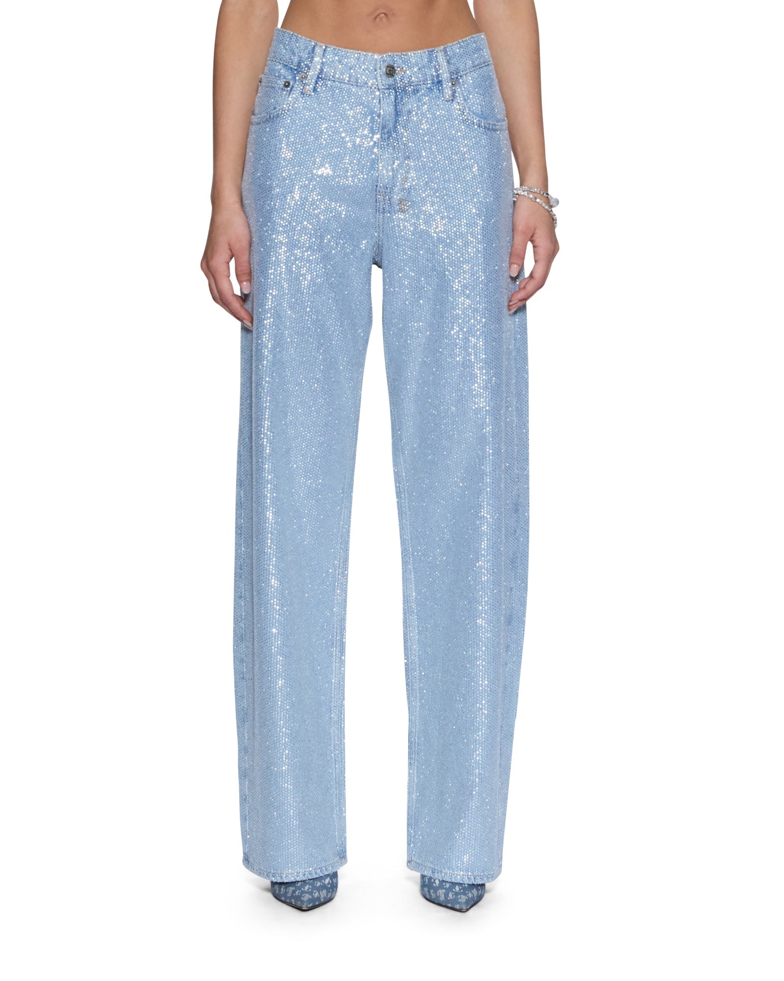 WOMENS EMPIRE JEAN HIGH ROLLERS STRAIGHT DENIM JEANS