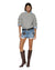 WOMENS  COSY KNIT LIGHT GREY REGULAR KNITWEAR