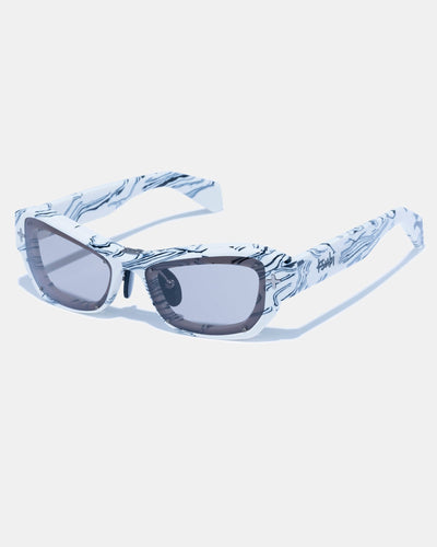 CYPHER SUNGLASSES WHITE MARBLE