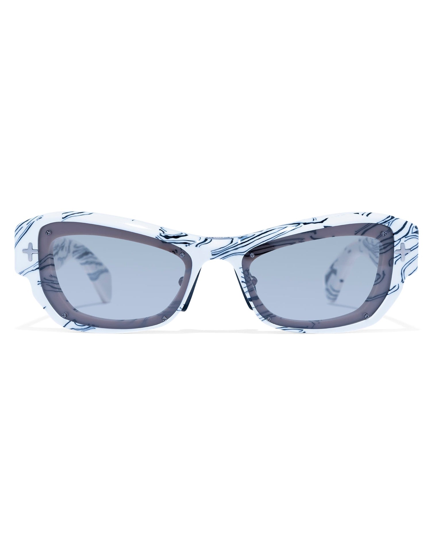 CYPHER SUNGLASSES WHITE MARBLE