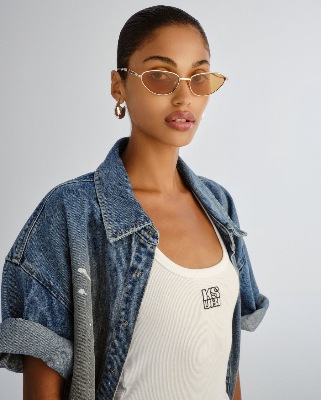 THE RIPLEY SUNGLASSES GOLD EYEWEAR
