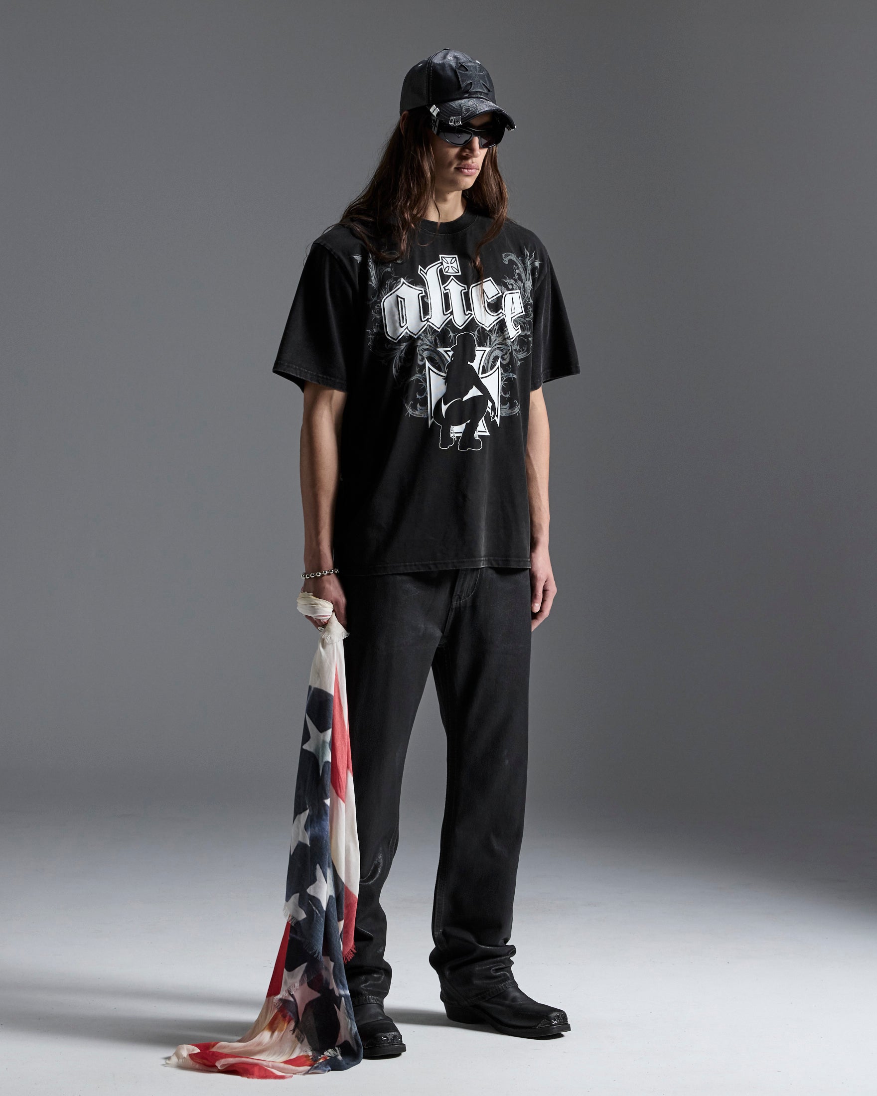 MENS  KSUBI X ALICE HOLLYWOOD GRAPHIC TEE BLACK REGULAR JACKETS