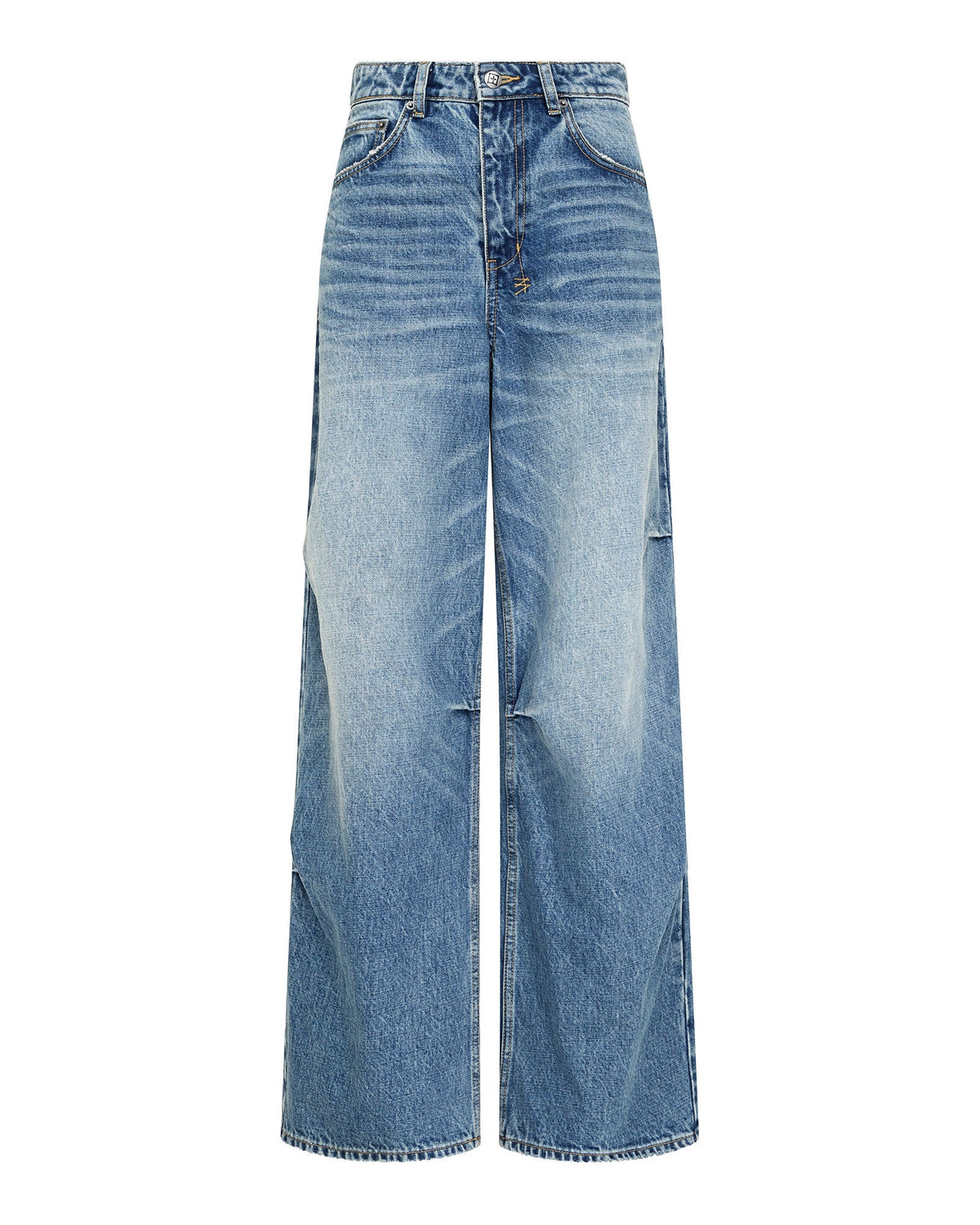 Womens Ksuper Maverik Baggy Denim Jeans - Denim