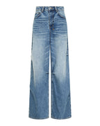 Womens Ksuper Maverik Baggy Denim Jeans - Denim