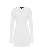 WOMENS CRAWFORD LS MINI DRESS WHITE DRESSES