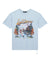 MENS  LAST SUMMER BIGGIE SS TEE BLUE MIST OVERSIZED TEES