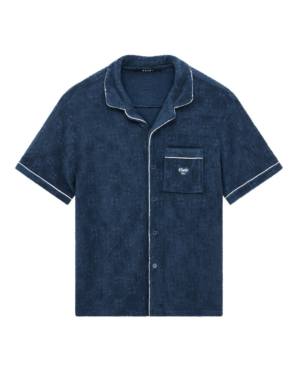 MENS LOUNGE SS RESORT SHIRT NAVY SHIRTS