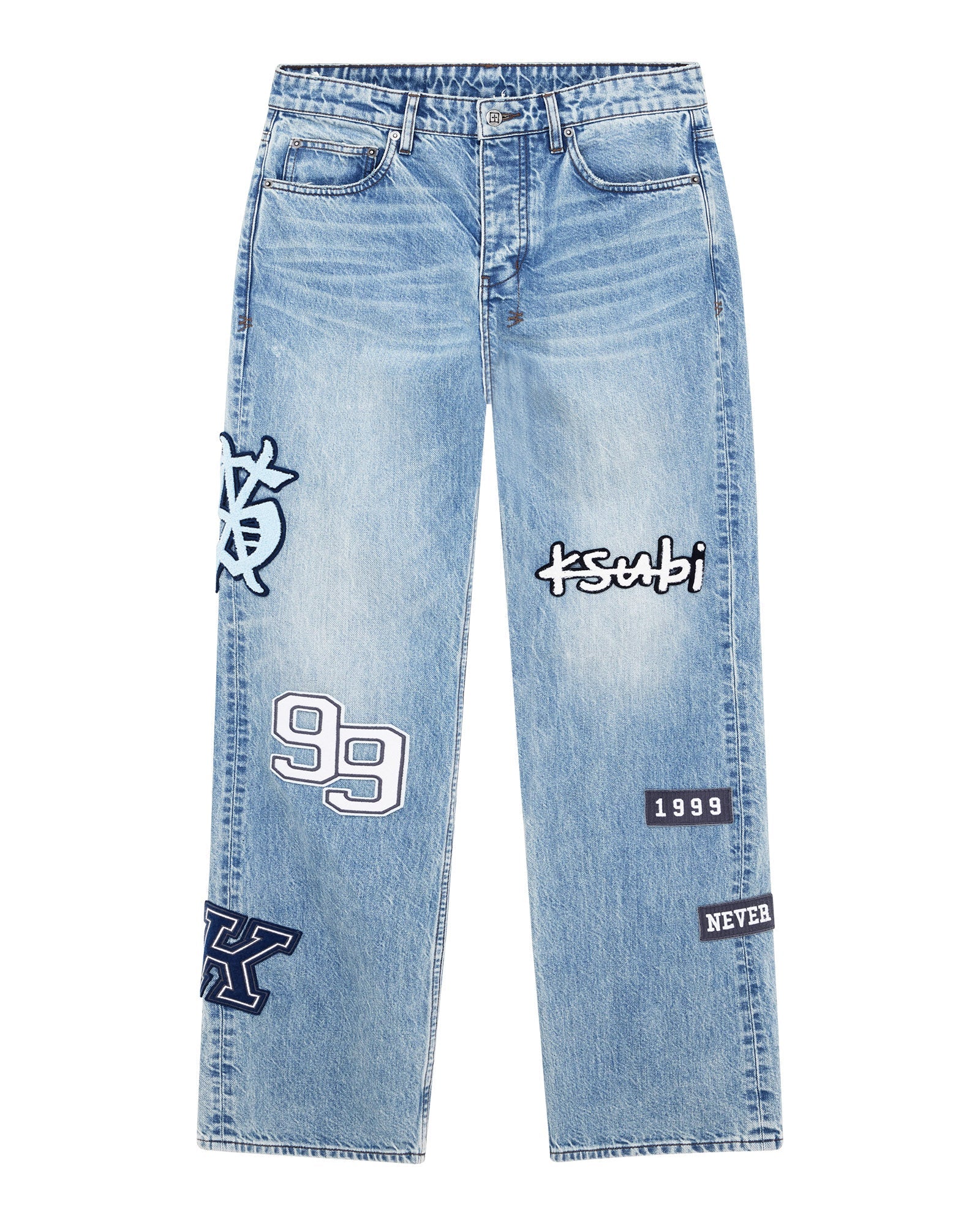 MENS MAXX STRIKER PATCHED DENIM JEANS