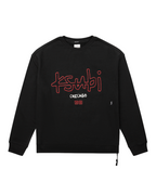 MENS CHICAGO 4X4 BIGGIE CREW JET BLACK FLEECE