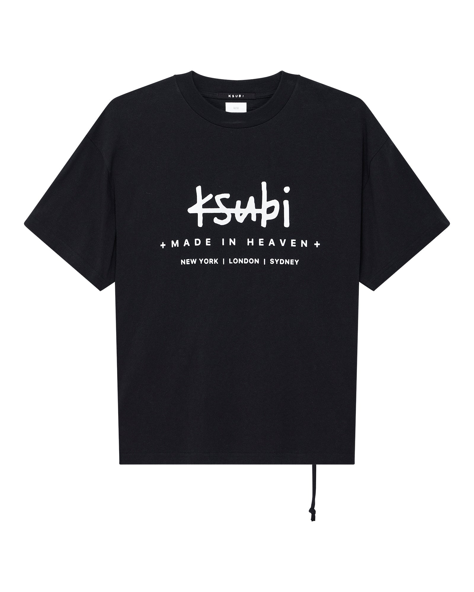 MENS PLATED EKCESS SS TEE JET BLACK TEES