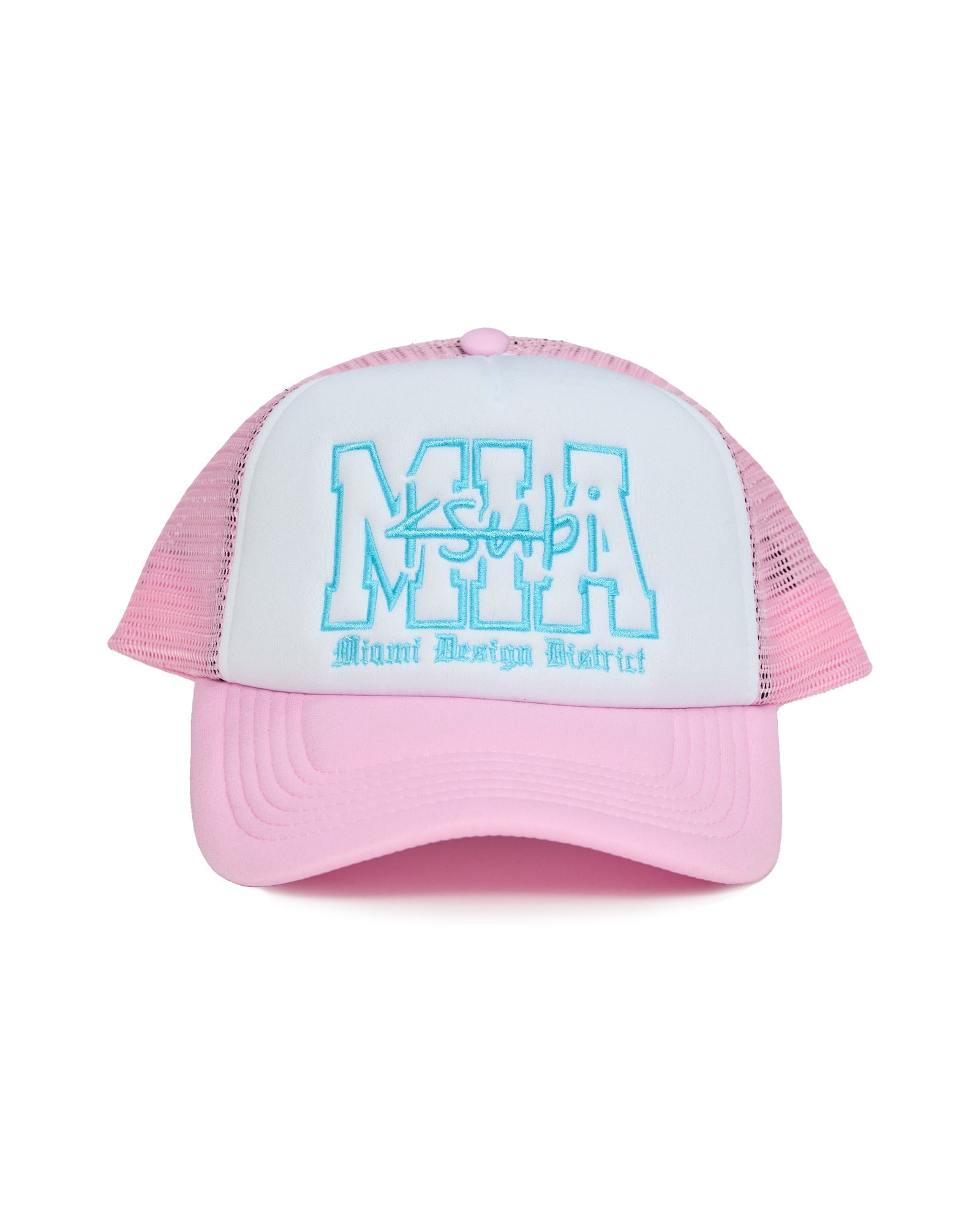 MIAMI AND THE STREETS TRUCKER CAP PINK REGULAR HEADWEAR