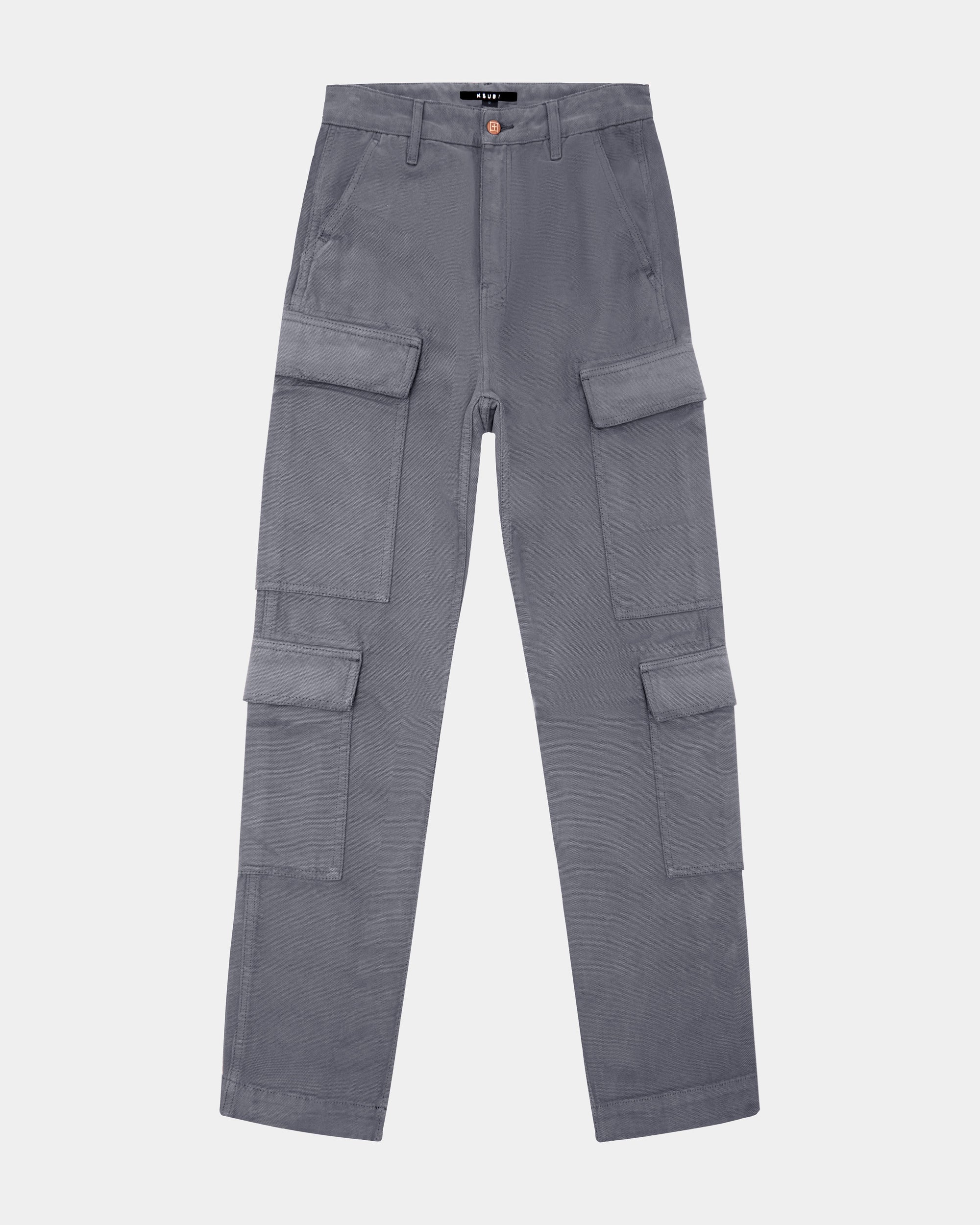 MENS  ALL HANDS CARGO PANT WASHED BLACK RELAXED PANTS
