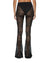 WOMENS  FLARE PANT BLACK LACE BOOTCUT PANTS