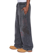 Mens Skool Tunnel Trak Pant Charcoal Fade Regular Pants - Grey