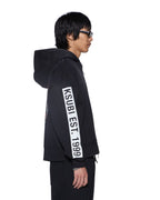 MENS KINGS HALEN ZIP HOODIE BLACK FADE FLEECE