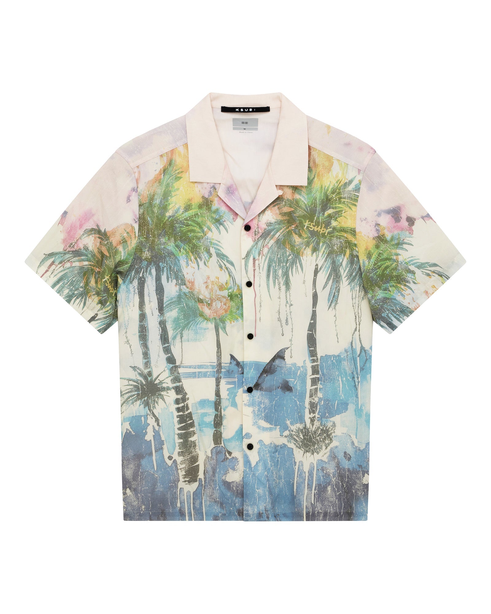 MENS  POOLSIDE SS RESORT SHIRT MULTI REGULAR SHIRTS