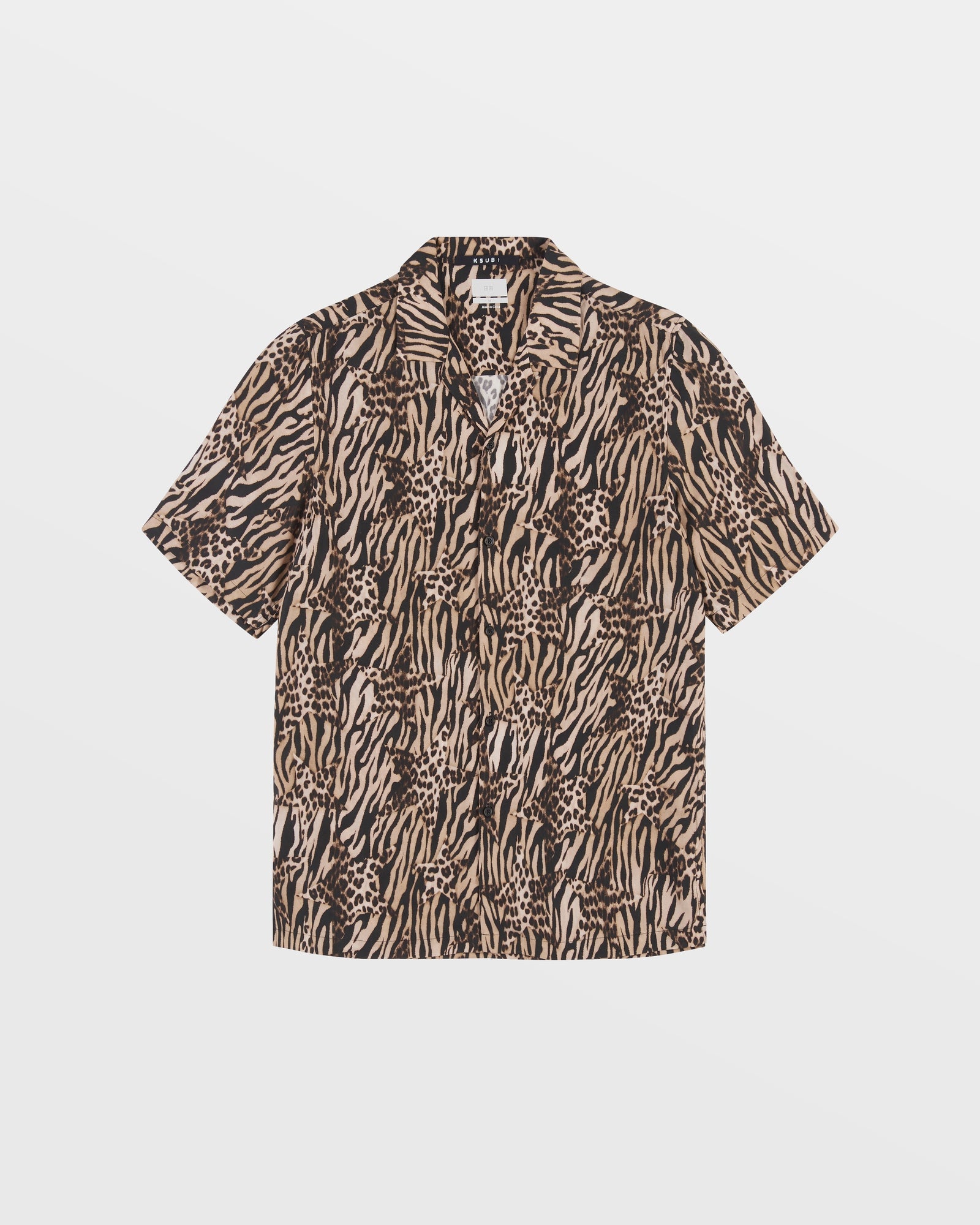 MENS  ZOO RESORT SS SHIRT MULTI REGULAR SHIRTS