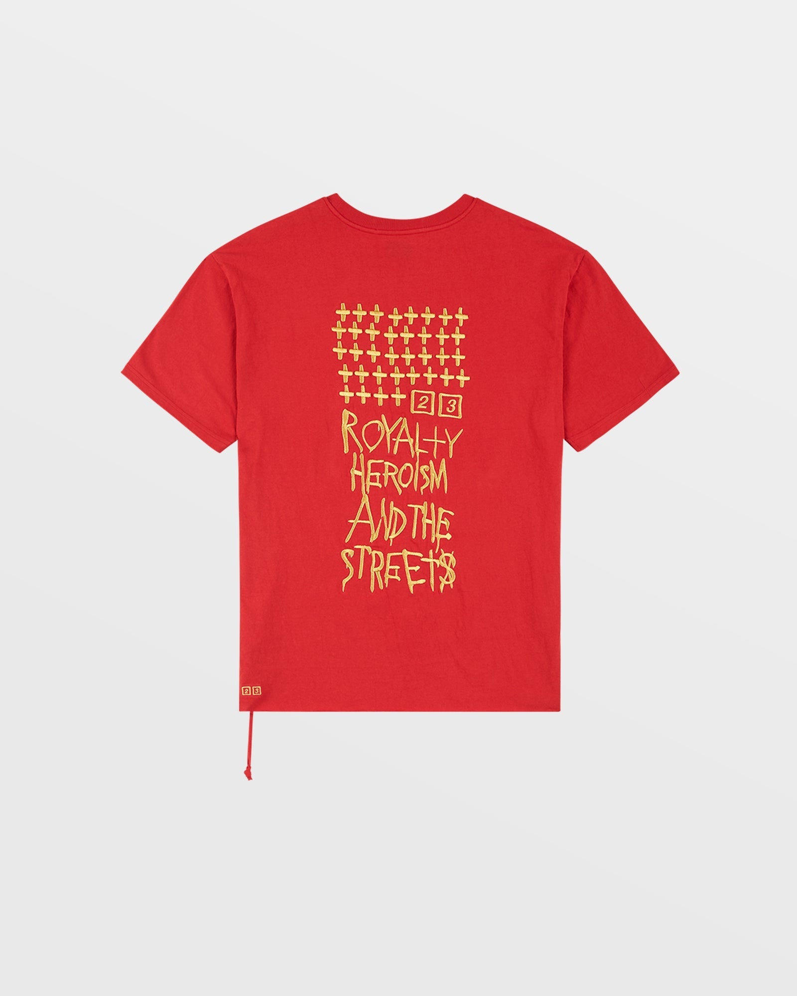 MENS  KSUBI 23 BIGGIE SS TEE RED OVERSIZED TEES