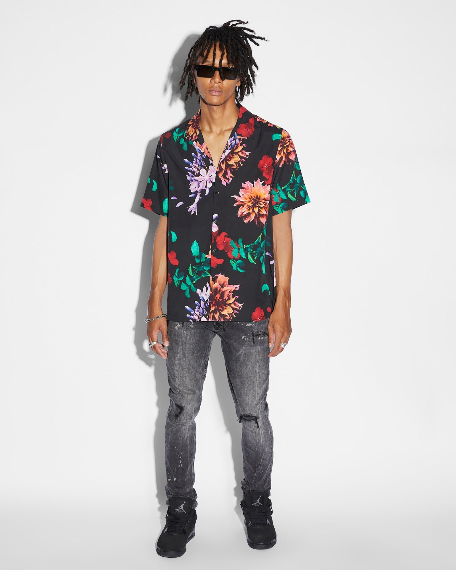 MENS  FLOWA RESORT SS SHIRT MULTI REGULAR SHIRTS