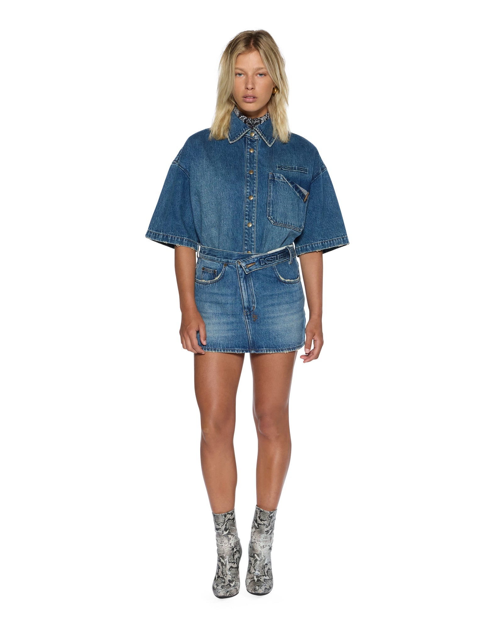 WOMENS  GARAGE SS SHIRT AGED RELAXED SHIRTS