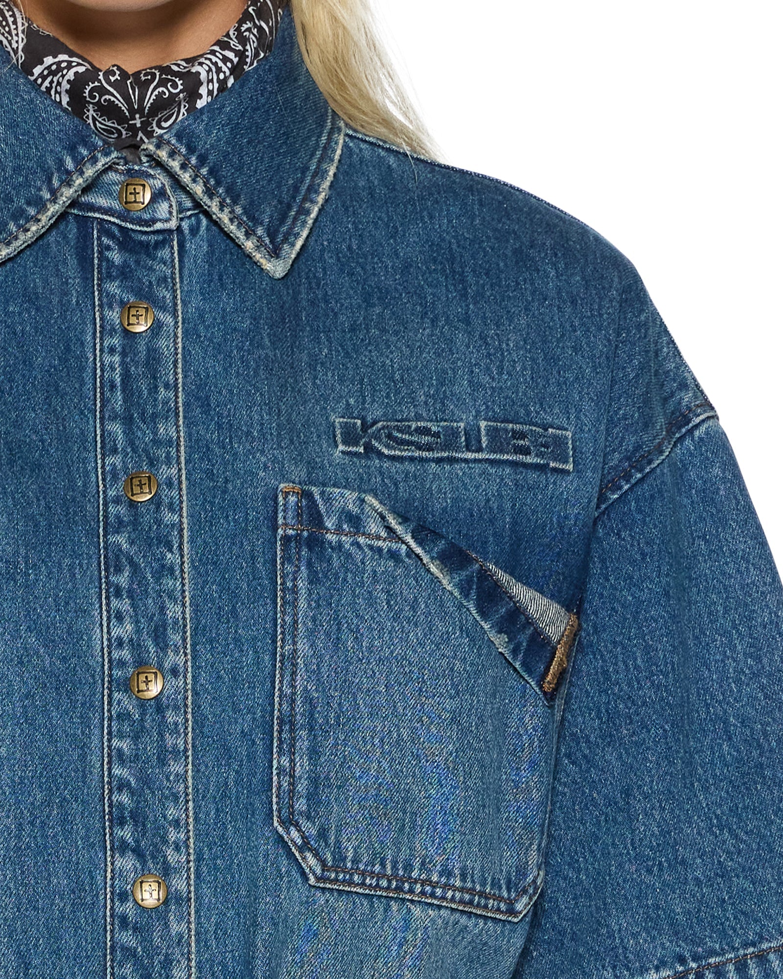WOMENS  GARAGE SS SHIRT AGED RELAXED SHIRTS