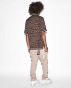 Mens Heroism Knit Resort Ss Shirt Java Regular Shirts - Brown