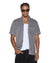 MENS  LOUNGE SS RESORT SHIRT CHARCOAL REGULAR SHIRTS