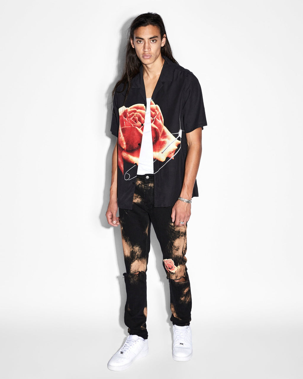 Mens Van Winkle Hellfire Skinny Denim Jeans - Black