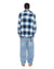 MENS  ROSEBOWL LS SHIRT SALTED BLUE REGULAR SHIRTS