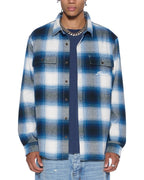 MENS ROSEBOWL LS SHIRT SALTED BLUE SHIRTS