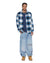 MENS  ROSEBOWL LS SHIRT SALTED BLUE REGULAR SHIRTS