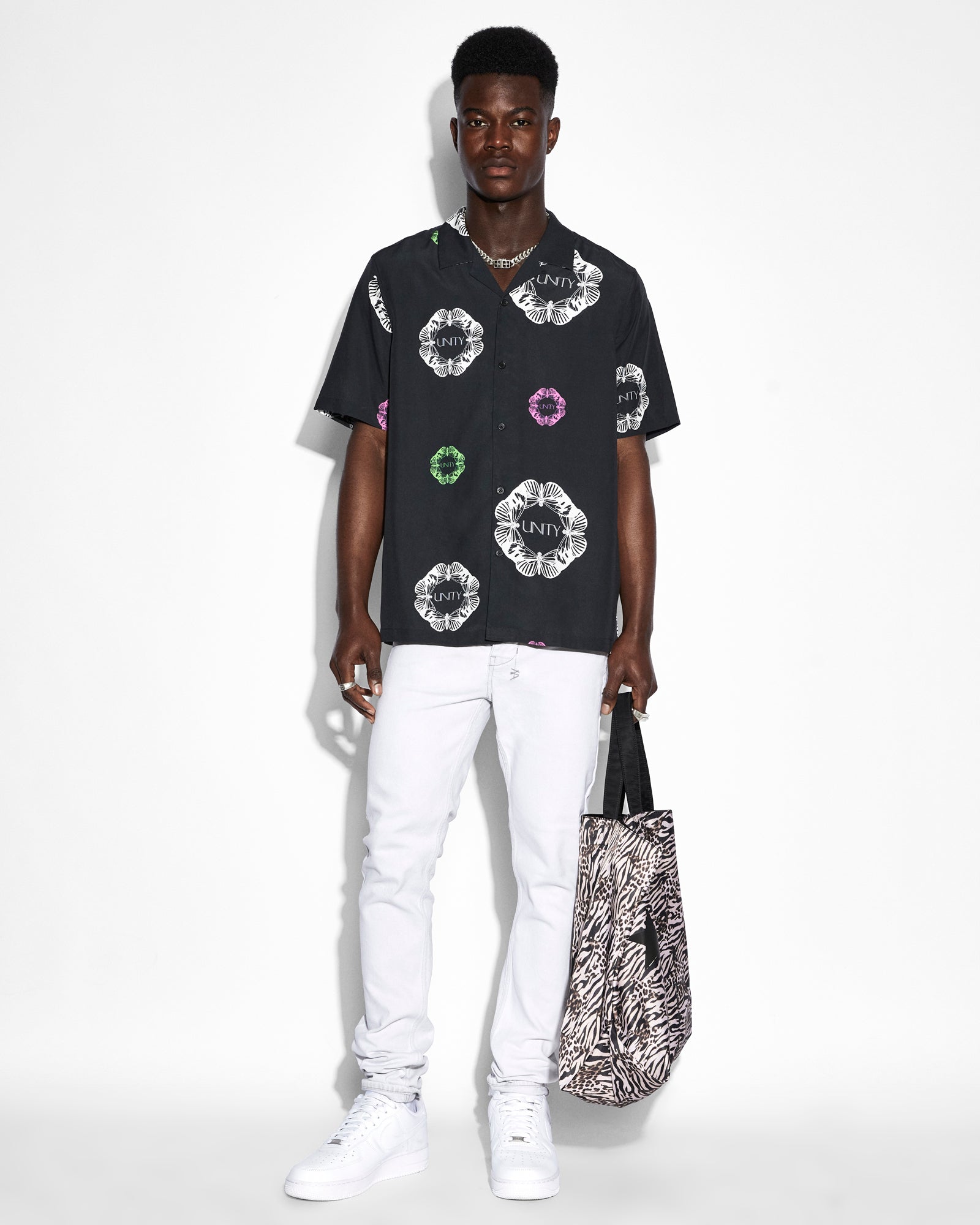 MENS  UNITYFLY RESORT SS SHIRT BLACK REGULAR SHIRTS