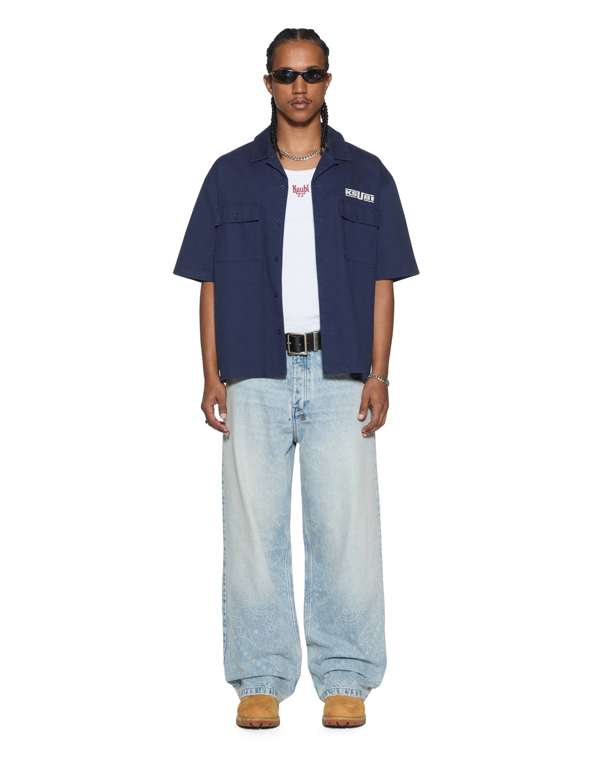 MENS ZOOM BOILER SS SHIRT NAVY SHIRTS