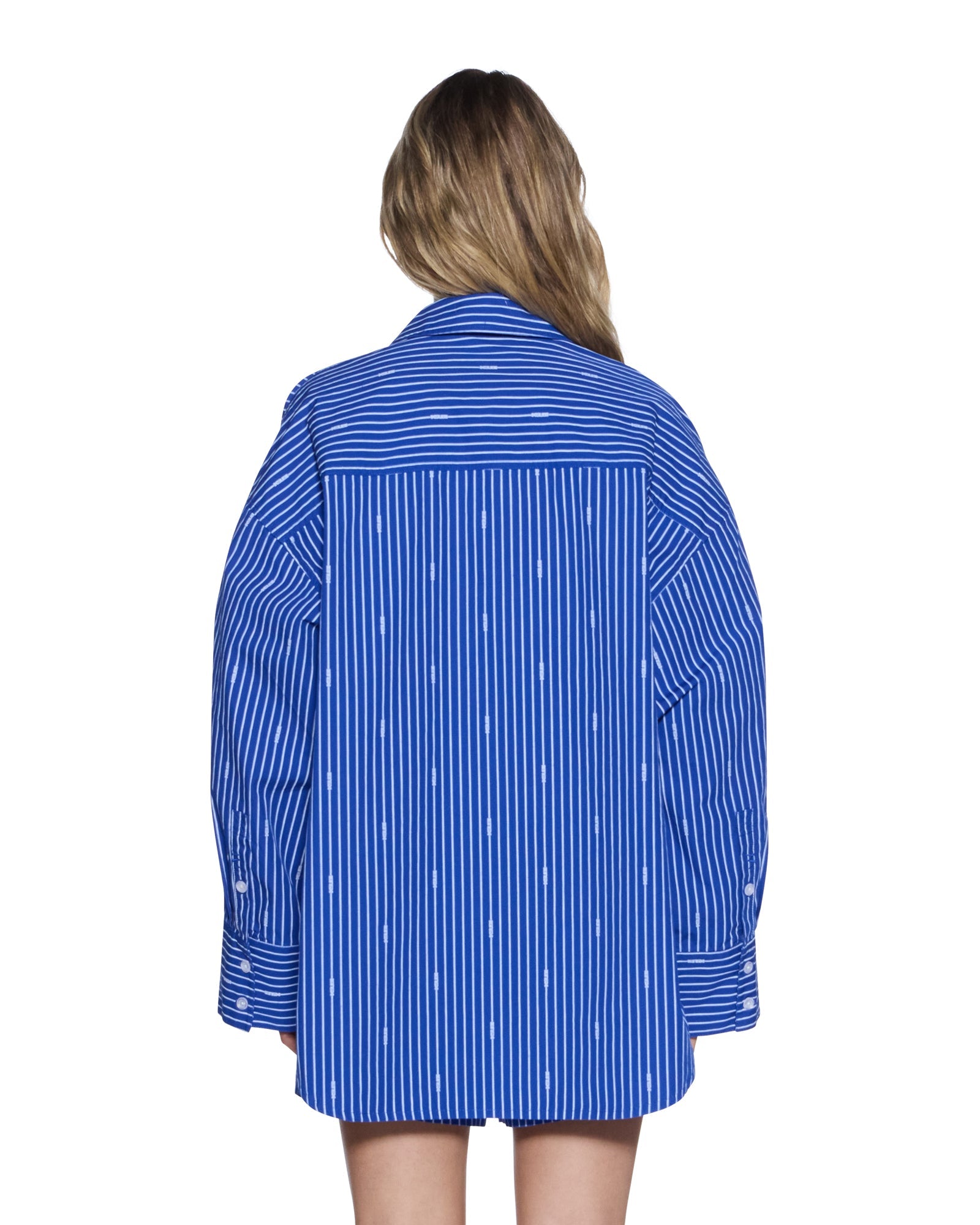 WOMENS  ASTRA SHIRT COBALT STRIPE OVERSIZED SHIRTS
