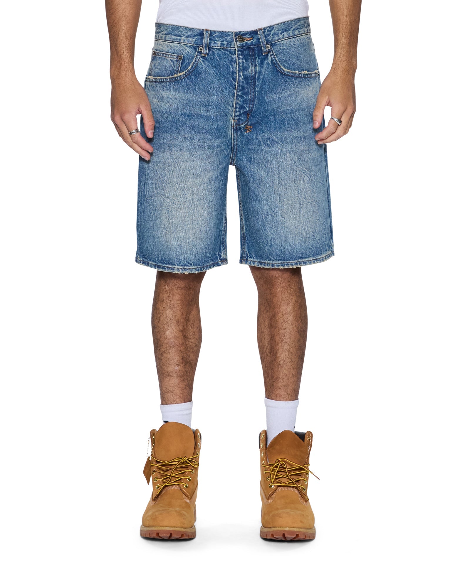 MENS  ANTI SHORT TEXAS BLUE RELAXED WALKSHORTS
