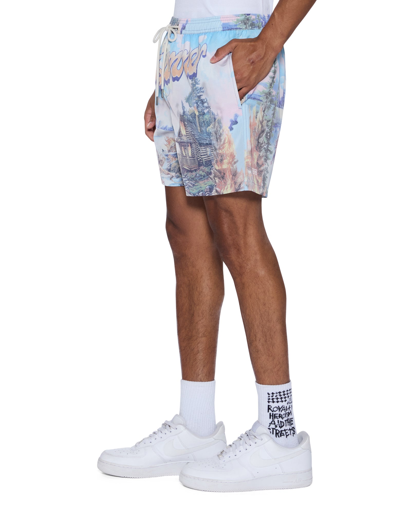 MENS  LAST SUMMER BOARDSHORT MULTI REGULAR WALKSHORTS