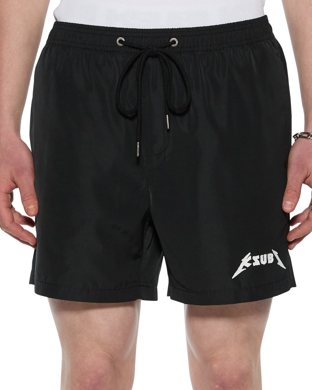 Mens Line Up Boardshort Jet Black Regular Walkshorts - Black
