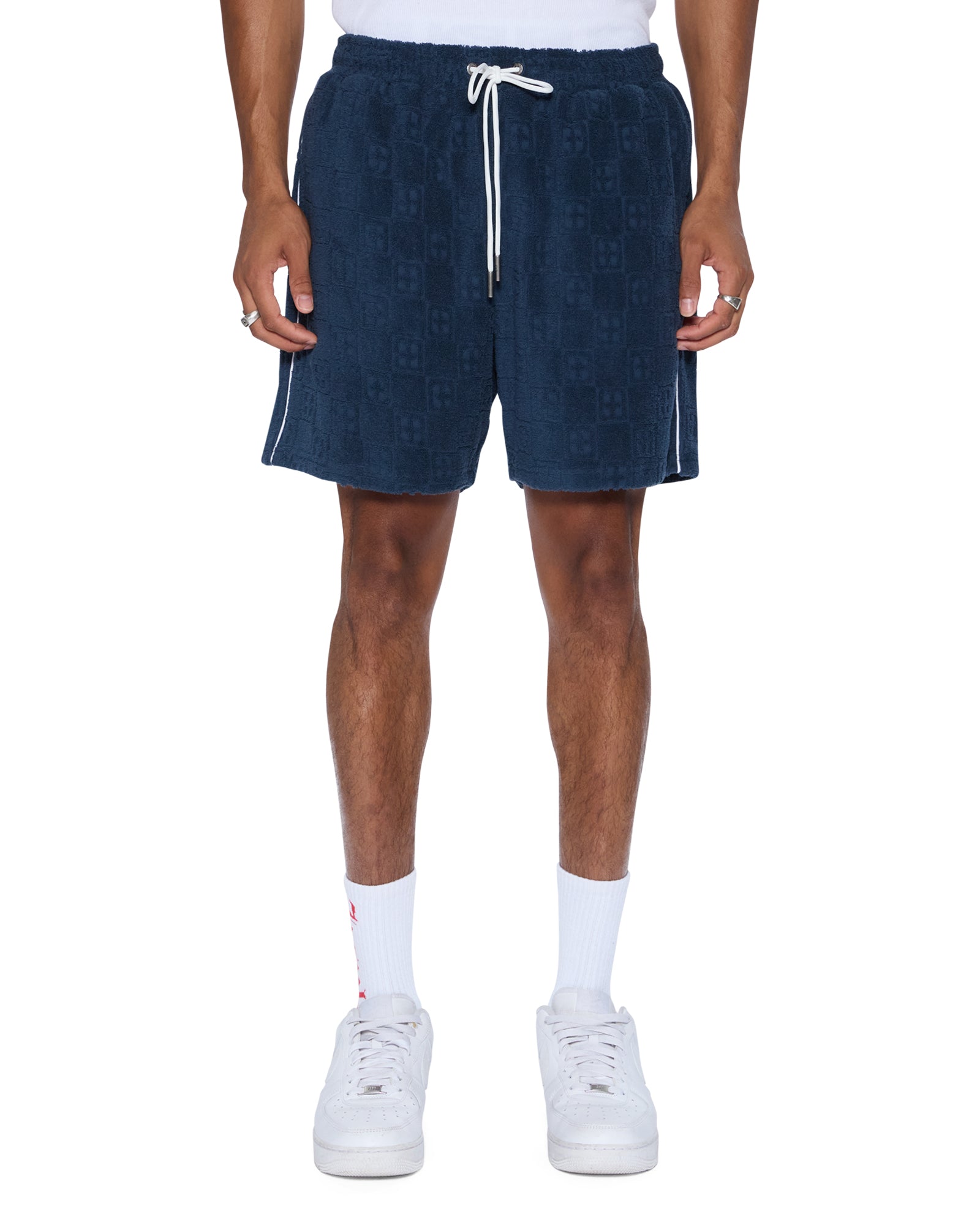 MENS  LOUNGE SHORT NAVY RELAXED WALKSHORTS