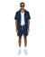 MENS  LOUNGE SHORT NAVY RELAXED WALKSHORTS