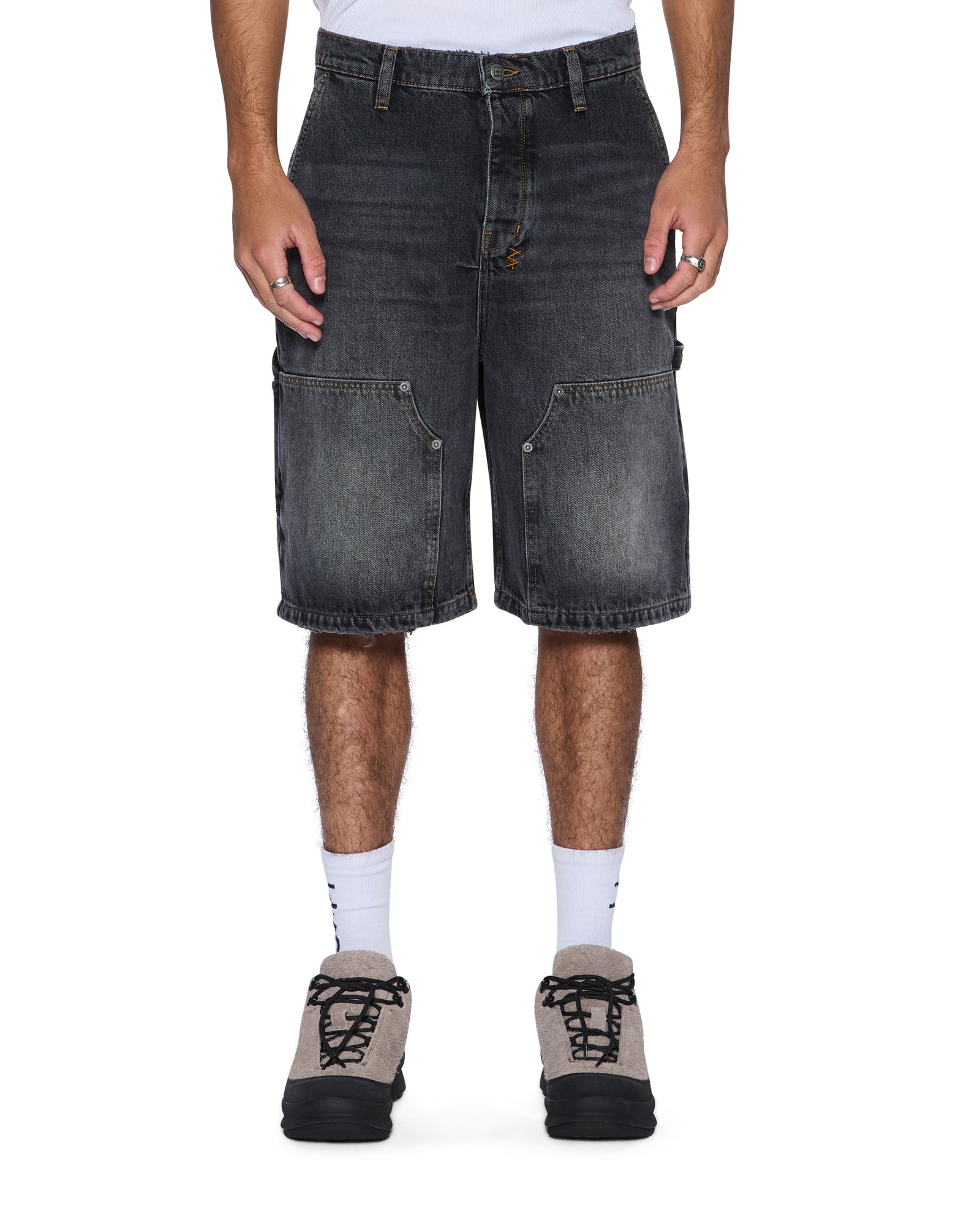MENS  MAXX OPERATOR SHORT VILLAIN GREY RELAXED WALKSHORTS