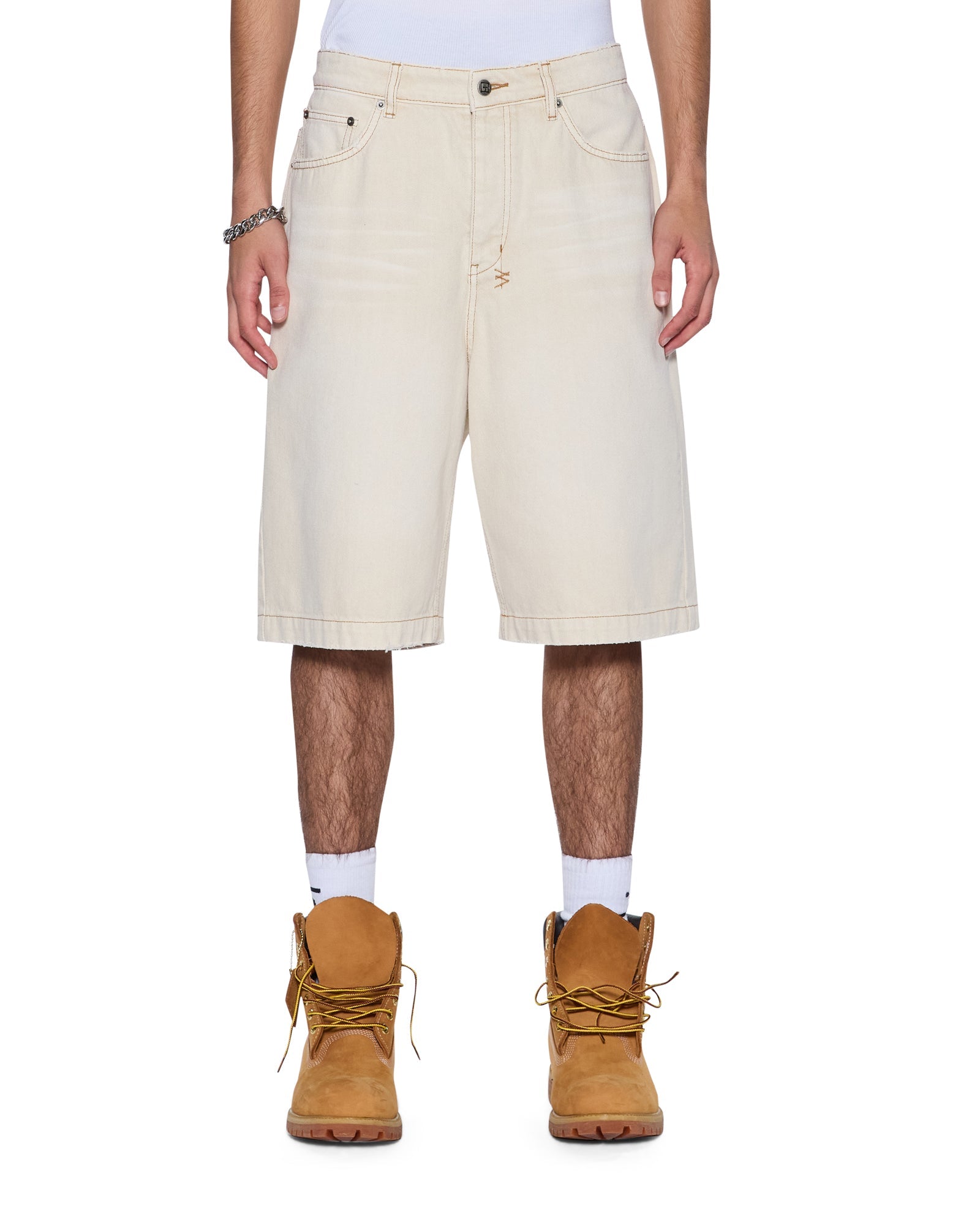 MENS  MAXX SHORT IVORY RELAXED WALKSHORTS